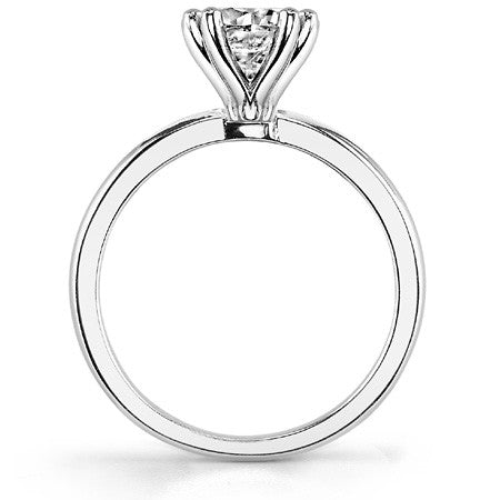 Double Prong 2mm Moissanite Solitaire Ring