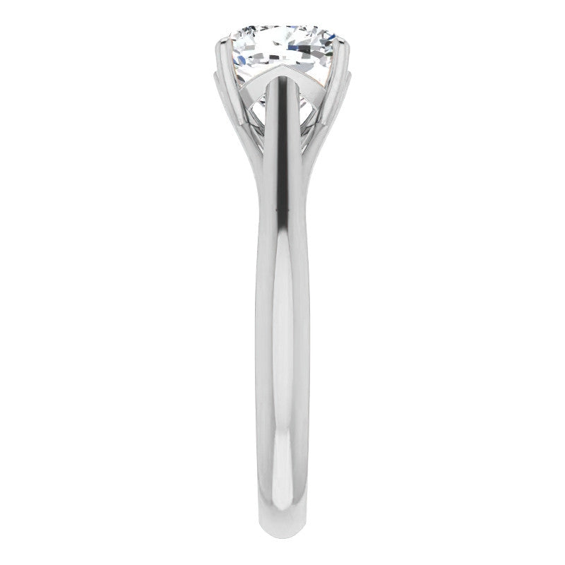 Designer Style Cushion Moissanite Solitaire Ring