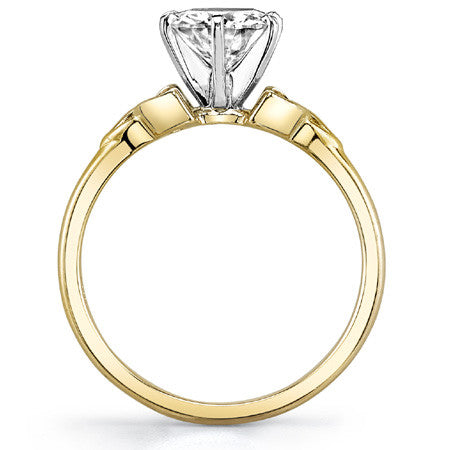 Celtic Knot Moissanite Solitaire Ring