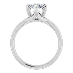 Designer Style 6 Prong Trellis Round Solitaire Ring