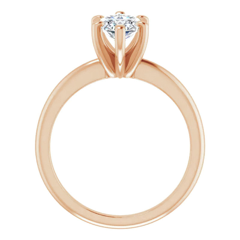 Marquise cut Moissanite Solitaire Ring