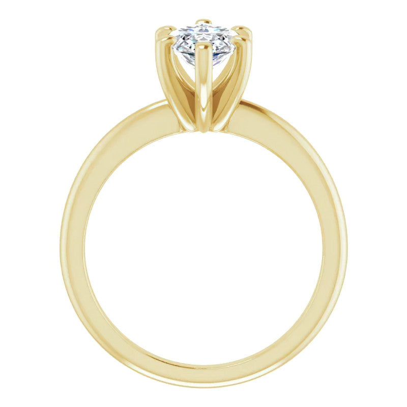 Marquise cut Moissanite Solitaire Ring