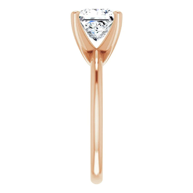 Princess cut Moissanite Solitaire Ring