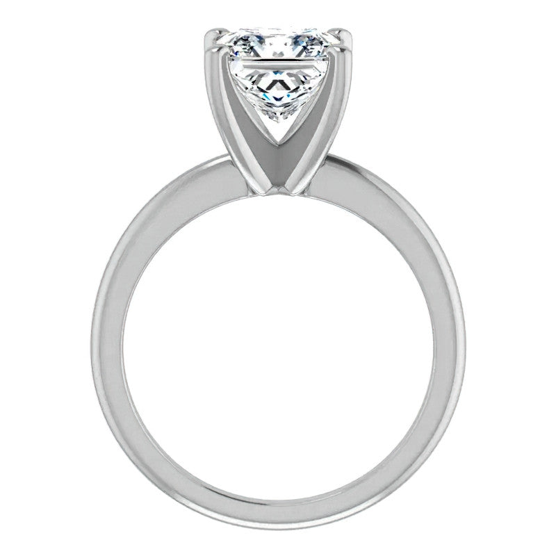 Princess cut Moissanite Solitaire Ring