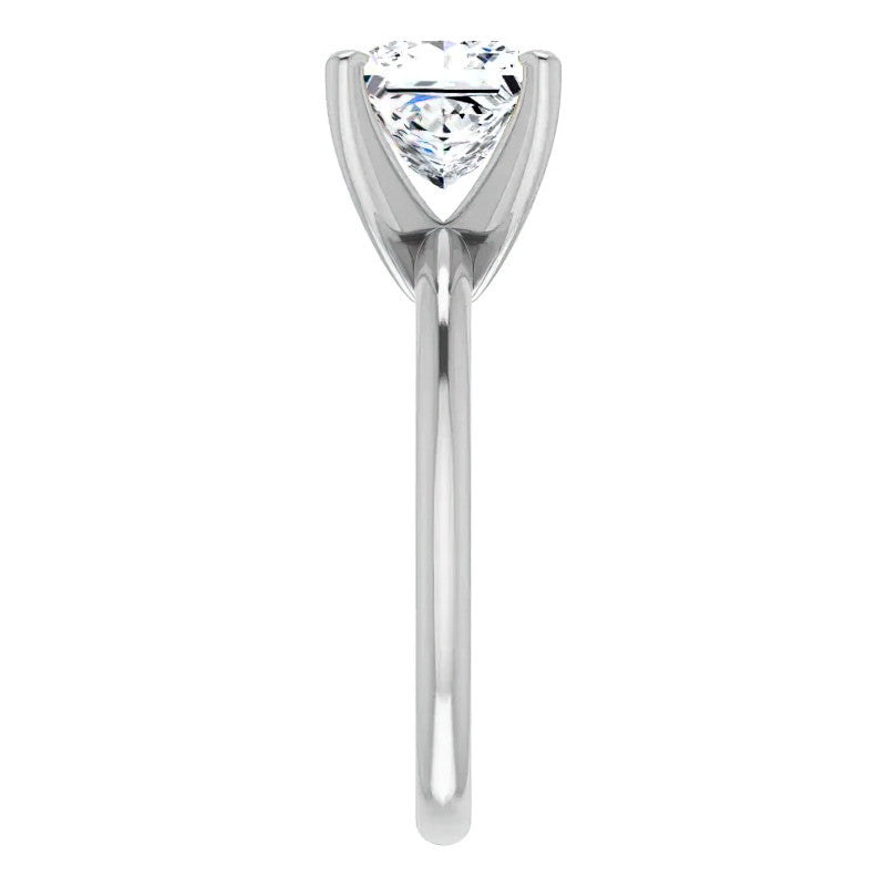 Princess cut Moissanite Solitaire Ring