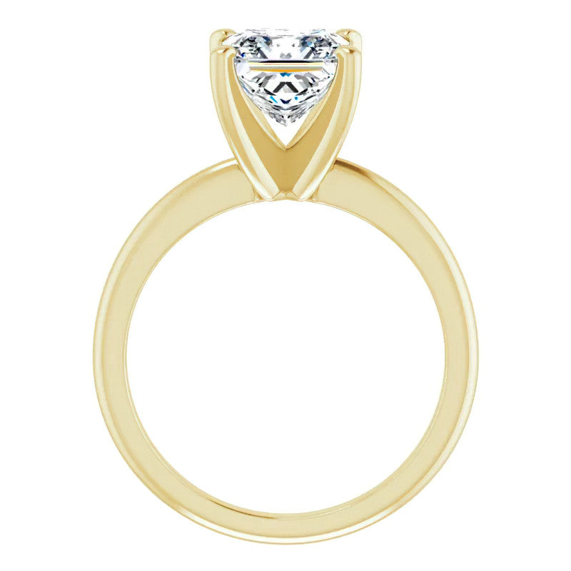 Princess cut Moissanite Solitaire Ring