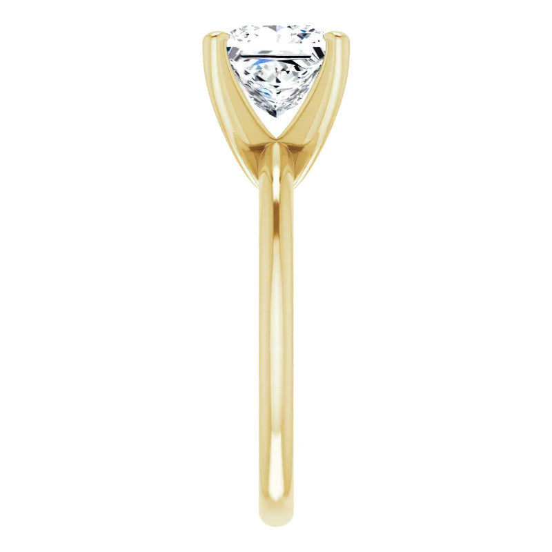 Princess cut Moissanite Solitaire Ring