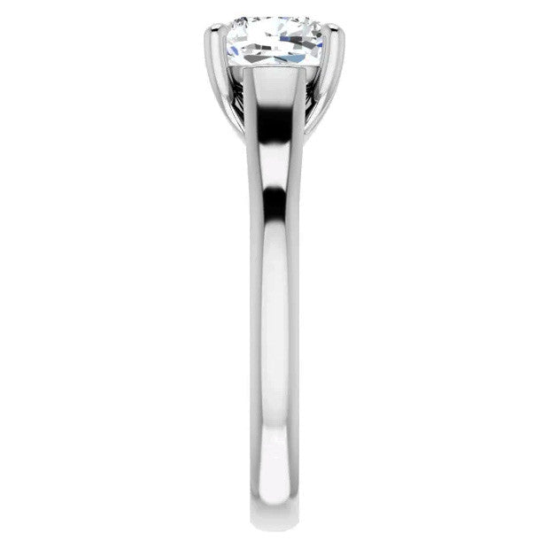 Cushion Moissanite Trellis Solitaire Ring