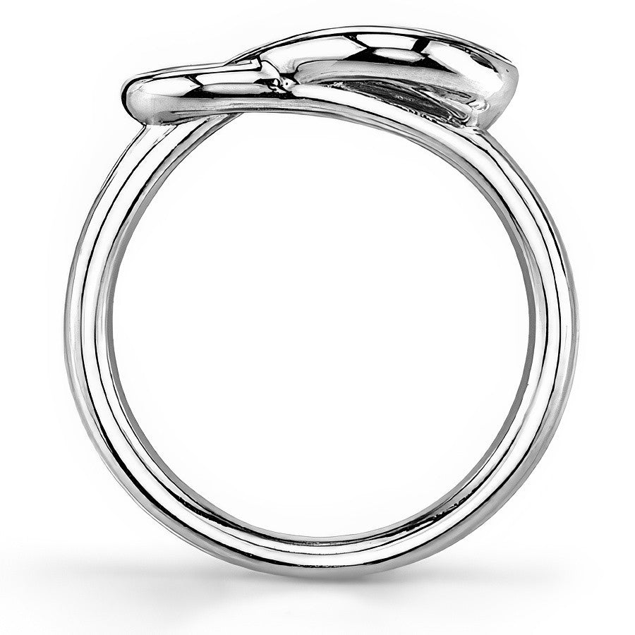Round Brilliant Moissanite Everlon Style Solitaire Ring