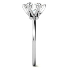 1.5mm Petite Round Brilliant Moissanite Solitaire Ring