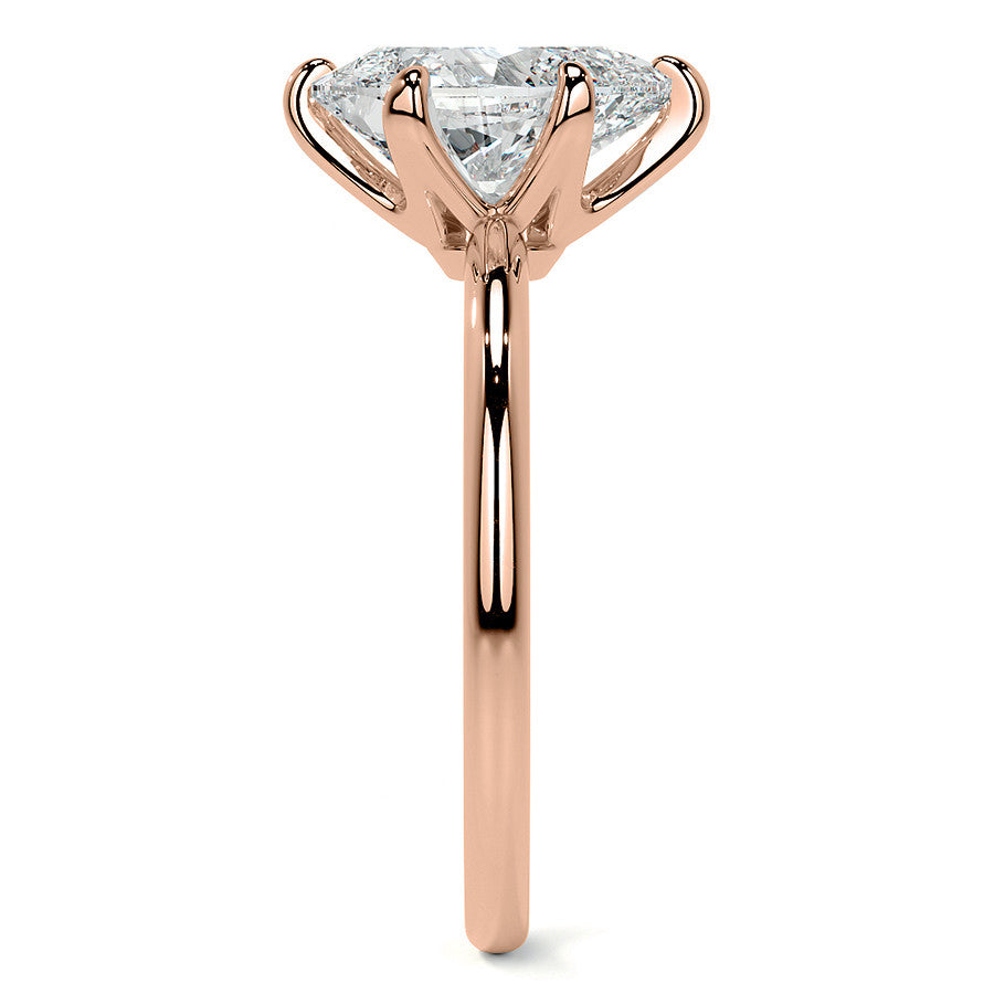 1.5mm Petite Pear Moissanite Solitaire Ring