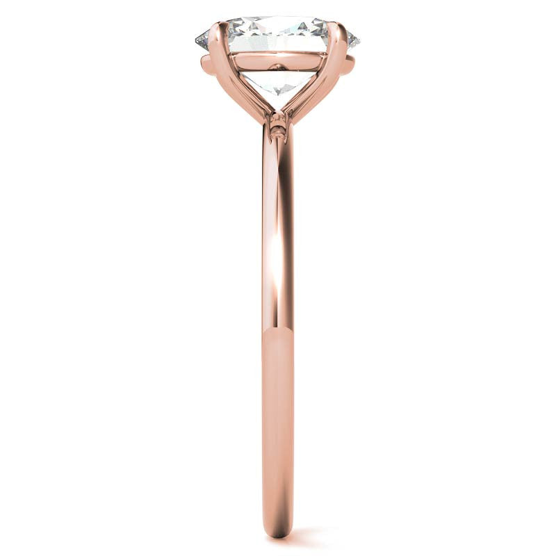 Oval Moissanite Petite Solitaire Ring