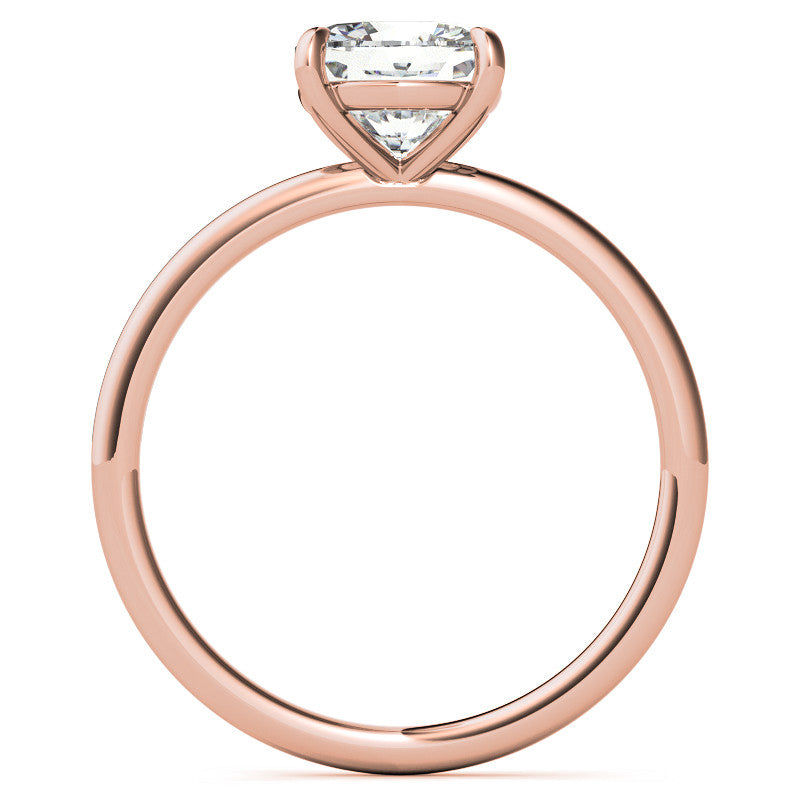 Cushion Moissanite Petite Solitaire Ring