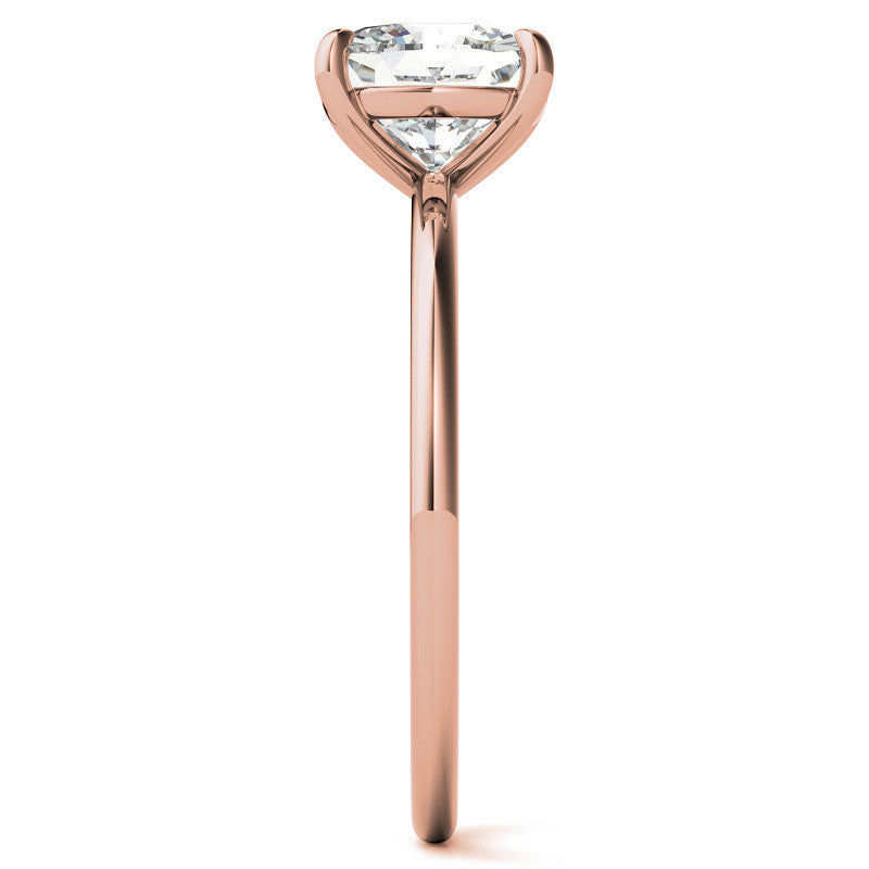 Cushion Moissanite Petite Solitaire Ring