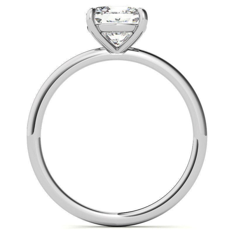 Cushion Moissanite Petite Solitaire Ring