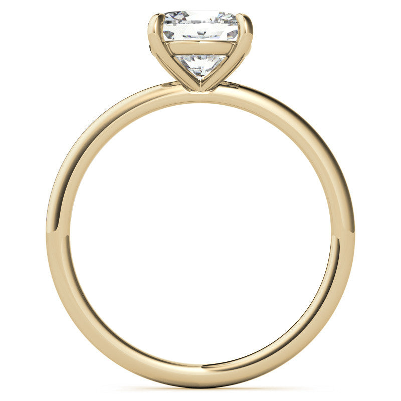 Cushion Moissanite Petite Solitaire Ring