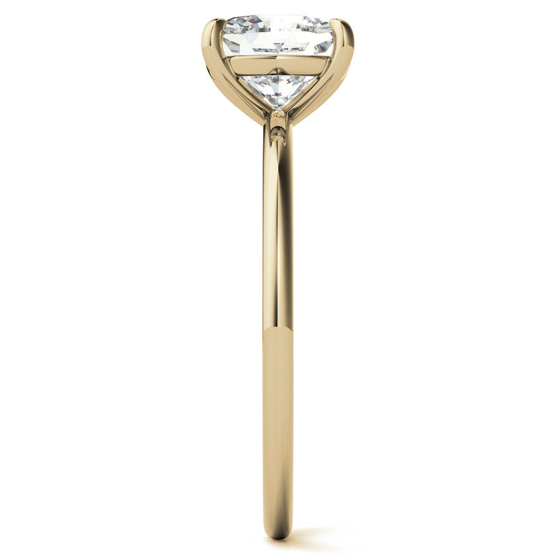 Cushion Moissanite Petite Solitaire Ring
