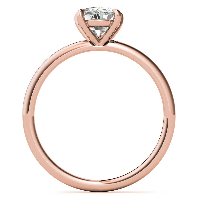 Pear Moissanite Petite Solitaire Ring