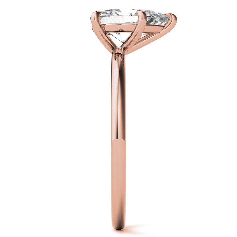 Pear Moissanite Petite Solitaire Ring