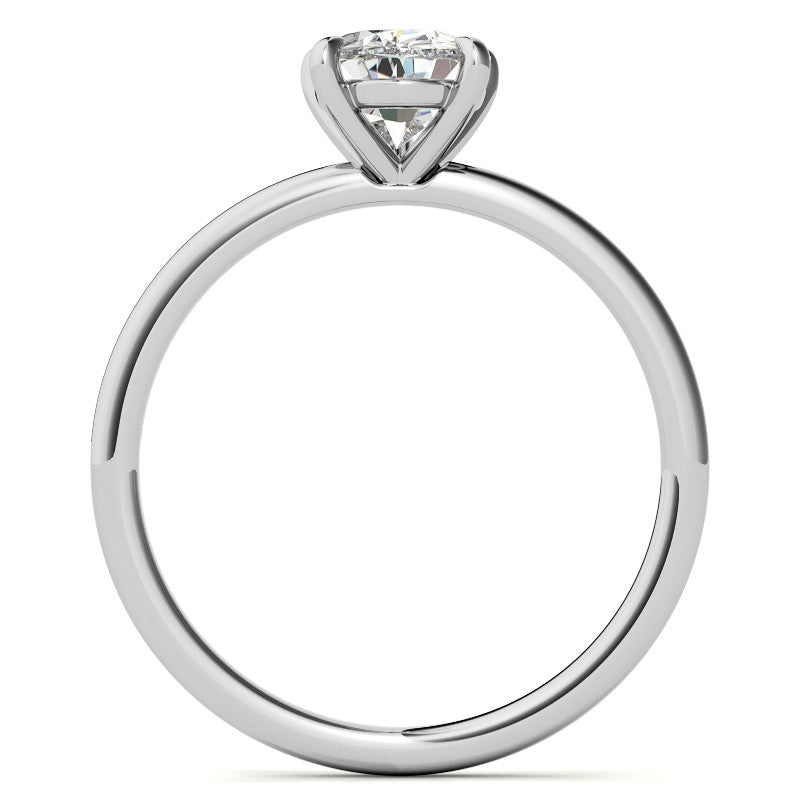 Pear Moissanite Petite Solitaire Ring