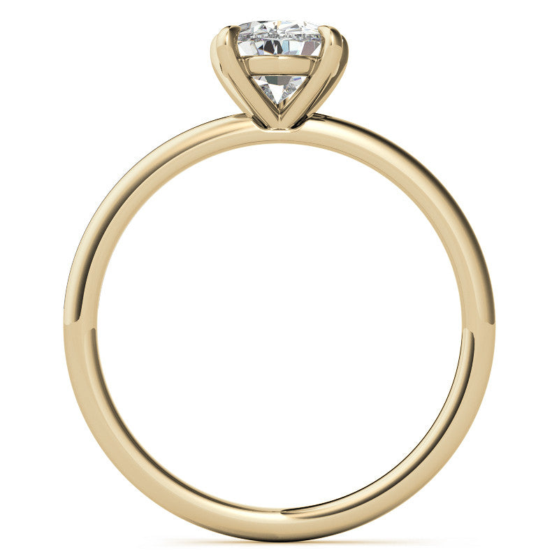 Pear Moissanite Petite Solitaire Ring