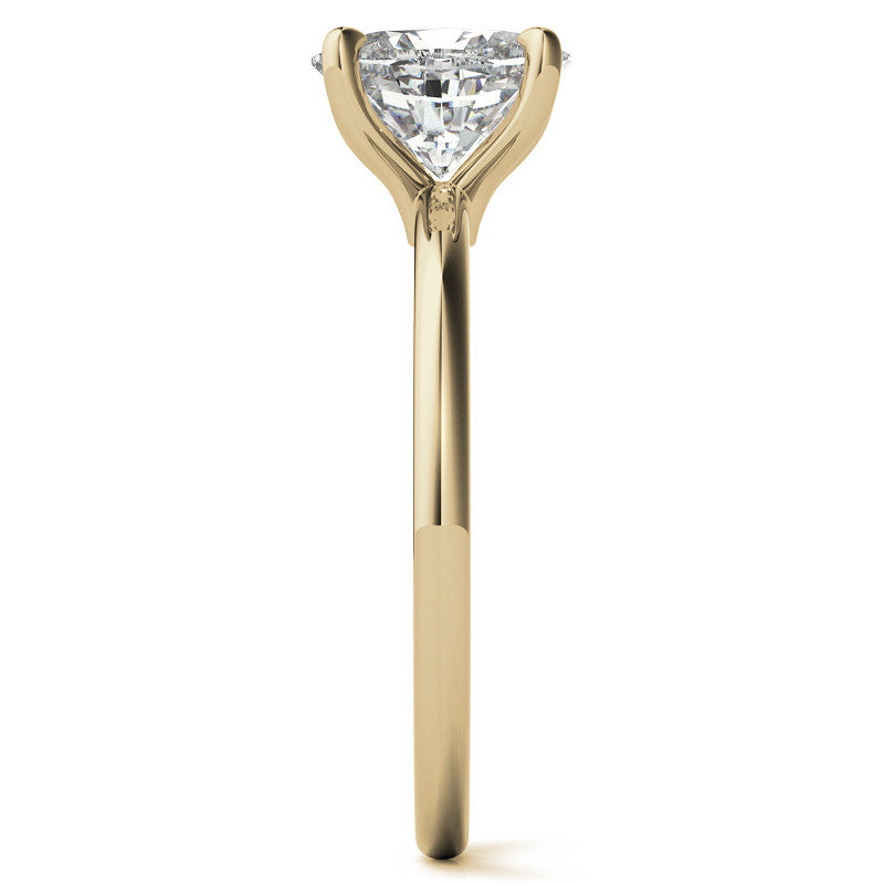Petite Oval Moissanite Solitaire Ring