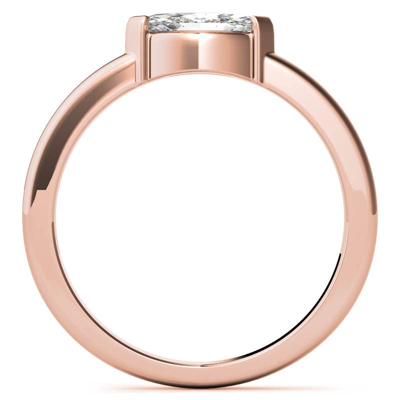 Petite Marquise East-West Moissanite Solitaire Ring