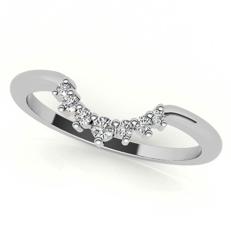 Rose Cut Solitaire Ring with Optional Matching Curved Band