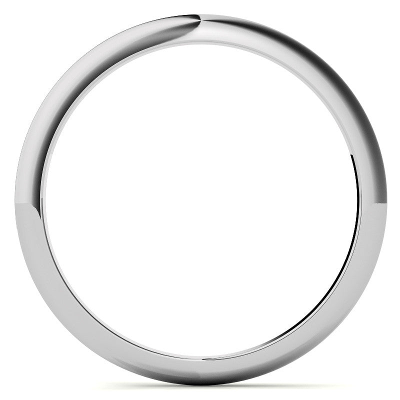 4 Prong Round Brilliant Moissanite Knife Edge Solitaire