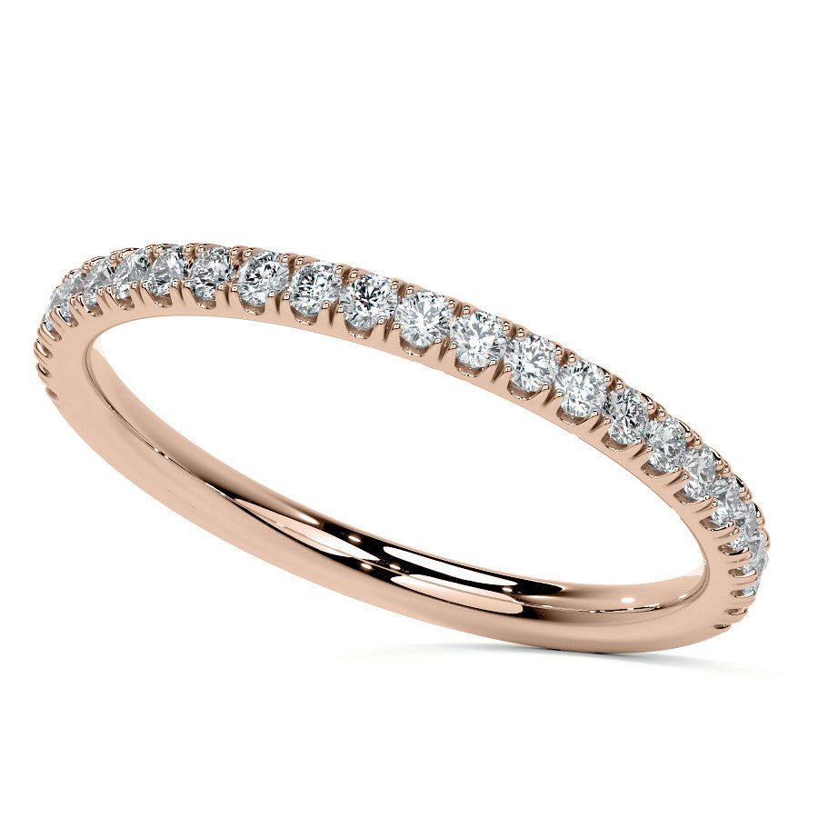 Petite 4-Prong Round Basket Moissanite Solitaire Ring