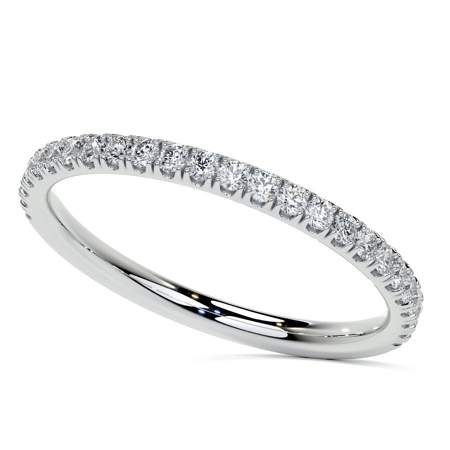 Petite 4-Prong Round Basket Moissanite Solitaire Ring