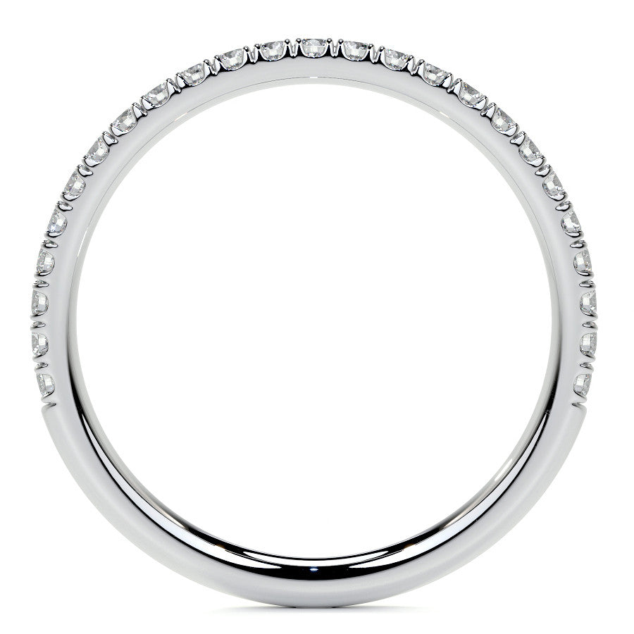 Petite 4-Prong Round Basket Moissanite Solitaire Ring