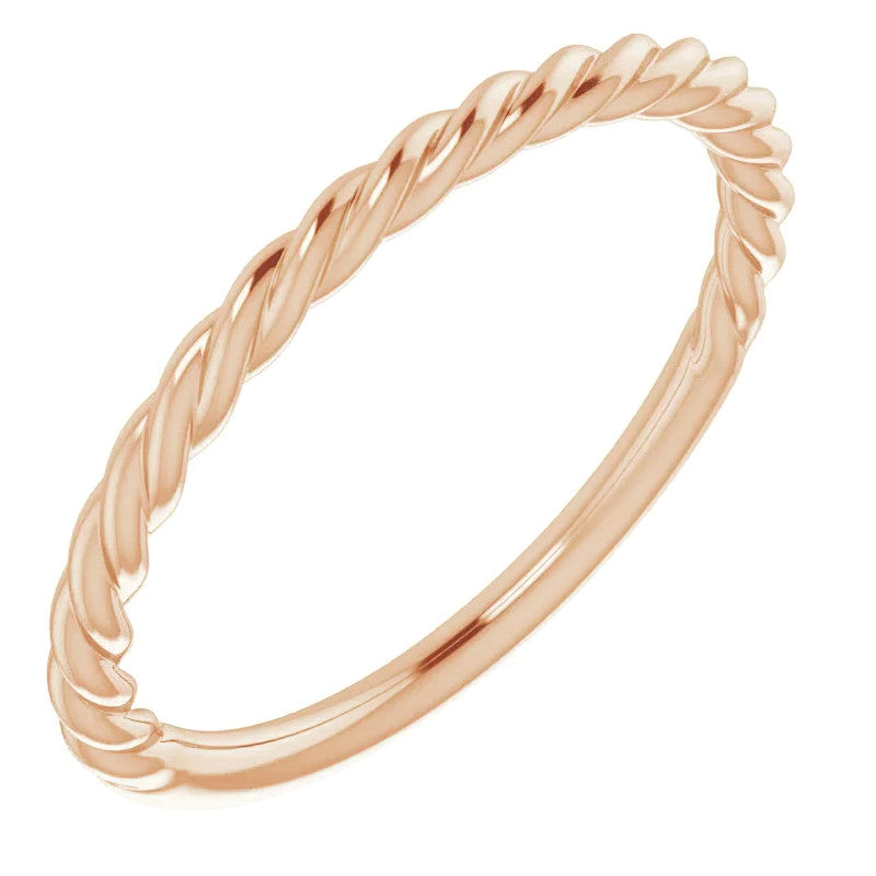 Plain Twisted Rope Stackable Band