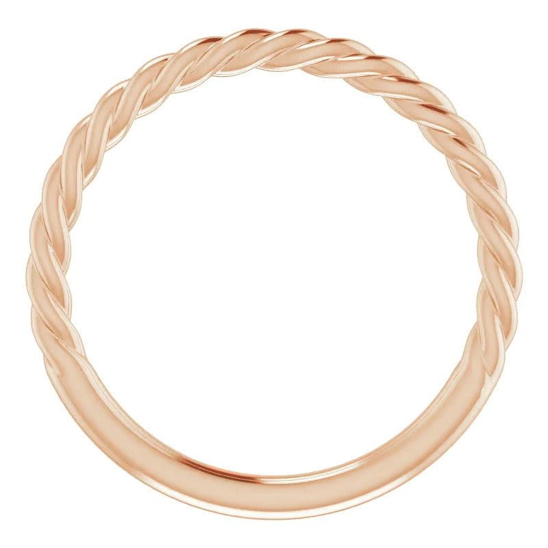 Plain Twisted Rope Stackable Band