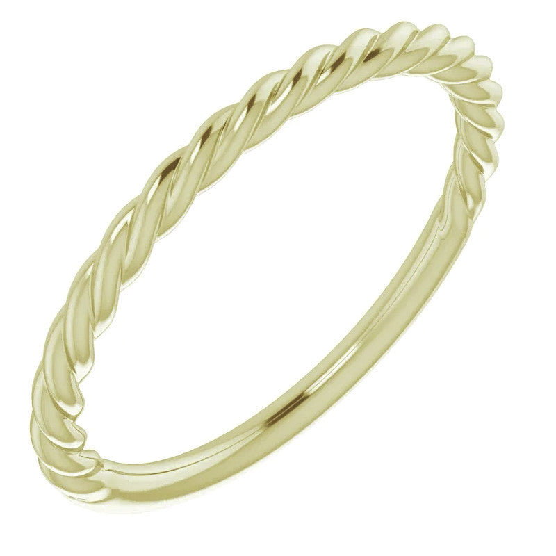 Plain Twisted Rope Stackable Band
