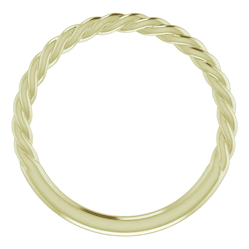 Plain Twisted Rope Stackable Band