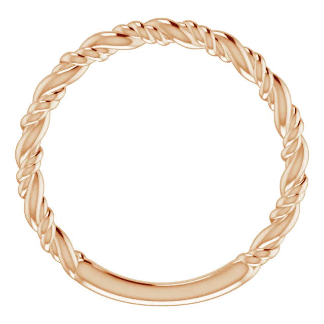 Plain Rope Stackable Ring