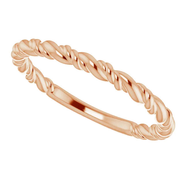 Plain Rope Stackable Ring