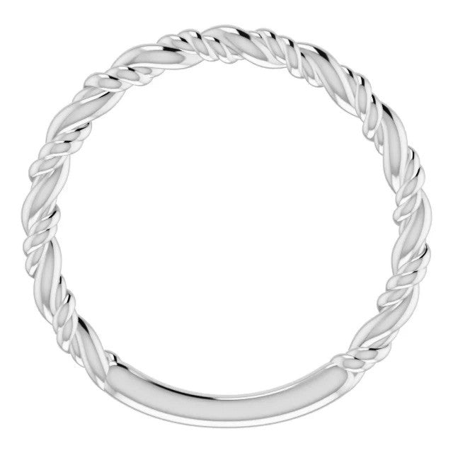 Plain Rope Stackable Ring