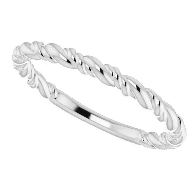 Plain Rope Stackable Ring