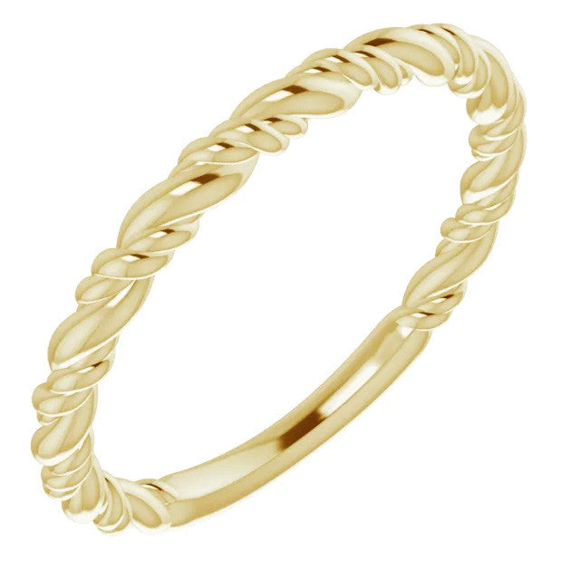 Plain Rope Stackable Ring