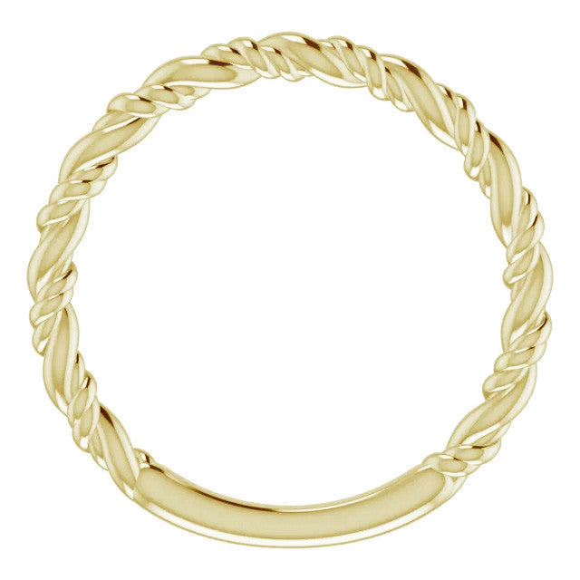 Plain Rope Stackable Ring