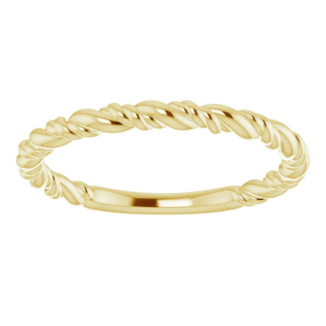 Plain Rope Stackable Ring