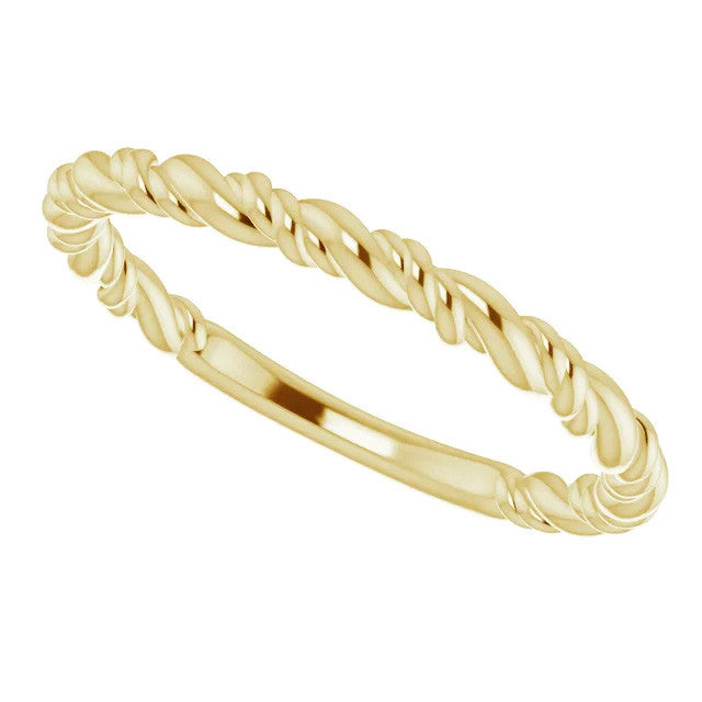 Plain Rope Stackable Ring
