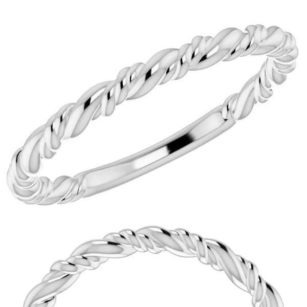Plain Rope Stackable Ring