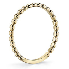 2mm Modern Beaded Stackable Band