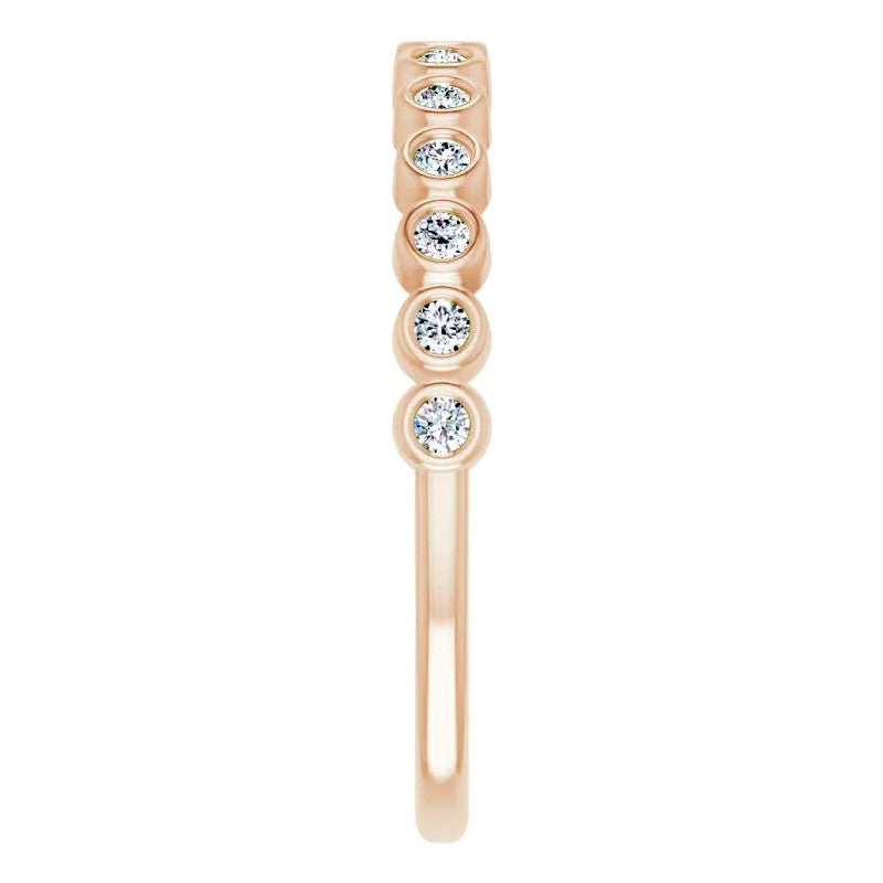 Moissanite Bezel Stackable Ring (1.5mm)
