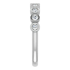 Moissanite Bezel Stackable Ring (2.0mm)