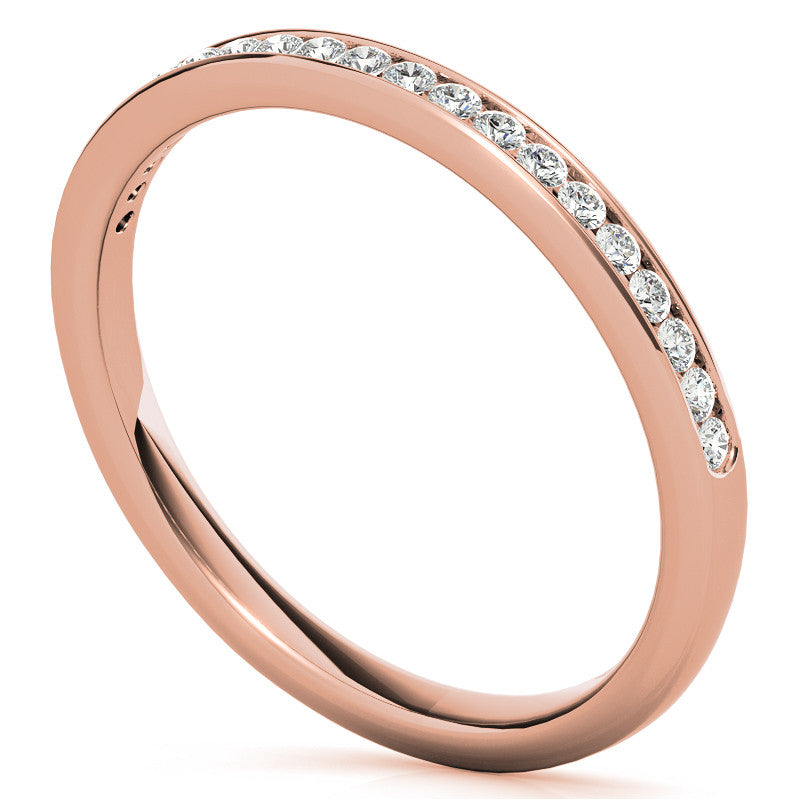 0.20ct Round Brilliant Moissanite Stackable Band
