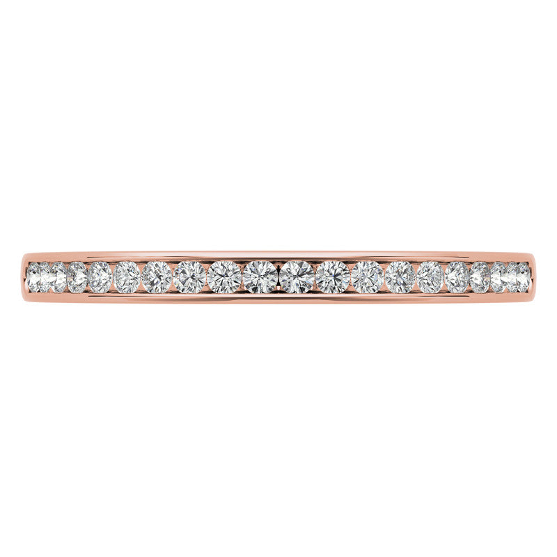 0.20ct Round Brilliant Moissanite Stackable Band
